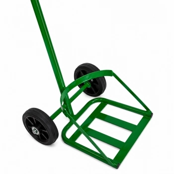 Carrinho para Transporte de Cilindro Grande - 10 m³ - 40 a 60L - Verde